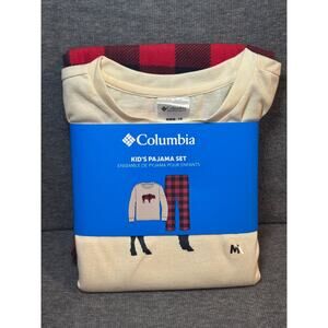 Columbia Kid's Buffalo Pajama Set Pants and Shirt $48 New - Kid's Size M